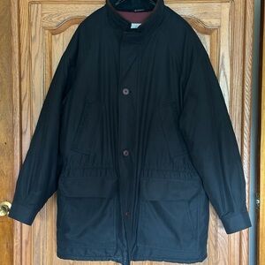 London Fog Men's Black Raincoat